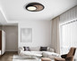 Preview: Globo Kory LED Deckenleuchte 24W Warmweiß Schwarz Matt, Metall Memoryfunktion Ø48cm 67351-24