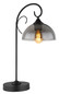 Preview: Globo Cottage E27 Tischleuchte 40W Schwarz Matt, Metall Ø20cm 69061T