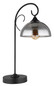 Preview: Globo Cottage E27 Tischleuchte 40W Schwarz Matt, Metall Ø20cm 69061T