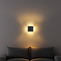 Preview: Globo Saidy LED Wandleuchte 12W Warmweiß Schwarz Matt, Metall 20cm 78408-4