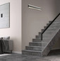 Preview: Globo Stalagmita LED Wandleuchte 12W Neutralweiß Schwarz Matt, Metall 8cm 78420-12