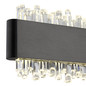 Preview: Globo Stalagmita LED Wandleuchte 8W Neutralweiß Schwarz Matt, Metall 8cm 78420-8
