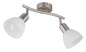 Preview: Globo Malte E14 Strahler 2-fach 5W Warmweiß Nickel Matt, Metall Ø10cm 81490201