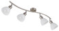 Preview: Globo Malte E14 Strahler 4-fach 5W Warmweiß Nickel Matt, Metall Ø10cm 81490401