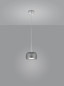 Preview: Helestra FLUTE LED Pendelleuchte 8W dimmbar 90Ra Warmweiss Chrom 16/2001.04