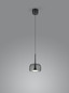 Preview: Helestra FLUTE LED Pendelleuchte 8W dimmbar 90Ra Warmweiss Schwarzchrom 16/2001.64