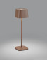 Preview: Helestra KORI LED Tischleuchte 2,2W dimmbar IP65 Warmweiss Rostfarben 19/2100.49