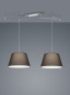 Preview: Helestra CERTO E27 Pendelleuchte 2-fach max.60W Chrom Made in Germany 26/1847.04/9283