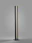 Preview: Helestra KURVO LED Stehleuchte 47W dimmbar IP30 Warmweiss Mattschwarz 155,5cm Made in Germany 27/1502.22