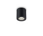 Preview: Helestra LOT GU10 Deckenleuchte max.6W/6W IP65 Mattschwarz 5-5006.22