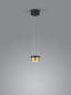 Preview: Helestra ODA LED Pendelleuchte 25W dimmbar 90Ra Warmweiss Schwarz 6-5086.28