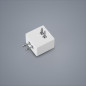 Preview: Helestra VIGO 90° Verbinder Decke-Wand Wand/Wand mattweiß Mattweiß Made in Germany 6004.07