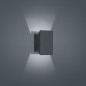 Preview: Helestra FREE LED Wandleuchte 10W IP54 90Ra Warmweiss Graphit A18605.93