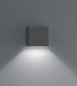 Preview: Helestra SIRI44 LED Wandleuchte 7W dimmbar IP54 90Ra Warmweiss Graphit A28242.73