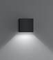 Preview: Helestra SIRI44 LED Wandleuchte 7W dimmbar IP54 90Ra Warmweiss Mattschwarz A28242.93