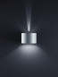 Preview: Helestra SIRI44-R LED Wandleuchte 7W dimmbar IP54 90Ra Warmweiss Silbergrau A28342.46