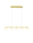 Preview: Hell View LED Pendelleuchte 5-fach steuerbare Lichtfarbe Dimmbar 60-180cm >90Ra Champagner 20700/5-42