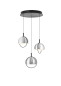 Preview: Hell Hoop LED Pendelleuchte 3-fach Warmweiß Dimmbar 60-180cm >90Ra Alu 20715/3-37