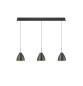 Preview: Hell Henry LED Pendelleuchte 3-fach Warmweiß Dimmbar 30-150cm >90Ra Anthrazit 20721/3-39
