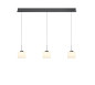 Preview: Hell Elli LED Pendelleuchte 3-fach Warmweiß Dimmbar 60-180cm >90Ra Anthrazit 20724/3-39