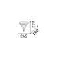Preview: Ideal Lux SANTA Wandleuchte E14 dimmbar Gold 013046