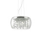 Preview: Ideal Lux AUDI-80 G9 Pendelleuchte 5x ⌀400mm dimmbar Klar warmweiss 031743