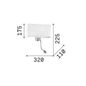 Preview: Ideal Lux HOTEL E27/LED Wandleuchte 1+1x Schwarz warmweiss 035956