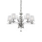Preview: Ideal Lux PEGASO Pendelleuchte E14 5-fach ⌀720mm dimmbar Weiss 066448