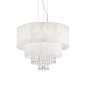 Preview: Ideal Lux OPERA Pendelleuchte E27 6-fach ⌀710mm dimmbar Weiss 068299