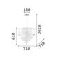Preview: Ideal Lux OPERA Pendelleuchte E27 6-fach ⌀710mm dimmbar Weiss 068299