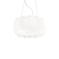 Preview: Ideal Lux OVALINO Pendelleuchte E27 5-fach ⌀440mm dimmbar Weiss 074139