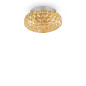 Preview: Ideal Lux KING G9 Deckenleuchte 3x ⌀255mm dimmbar Gold warmweiss 075402