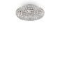 Preview: Ideal Lux KING G9 Deckenleuchte 5x ⌀380mm dimmbar Chrom warmweiss 075419