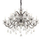 Preview: Ideal Lux COLOSSAL Pendelleuchte E14 15-fach ⌀950mm dimmbar Grau 081526