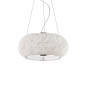 Preview: Ideal Lux PASHA Pendelleuchte E14 6-fach ⌀400mm dimmbar Chrom 082158