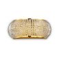 Preview: Ideal Lux PASHA G9 Wandleuchte 3x dimmbar Gold warmweiss 082288
