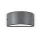 Preview: Ideal Lux REX-2 Wandleuchte E27 dimmbar Anthrazit IP44 092423
