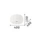 Preview: Ideal Lux OVALINO Deckenleuchte E27 5-fach ⌀400mm dimmbar Weiss 093963