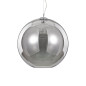 Preview: Ideal Lux NEMO Pendelleuchte E27 ⌀500mm dimmbar Rauchglas 094137