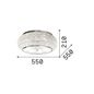 Preview: Ideal Lux PASHA Deckenleuchte E14 10-fach ⌀550mm dimmbar Chrom 100746
