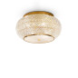 Preview: Ideal Lux PASHA Deckenleuchte E14 6-fach ⌀400mm dimmbar Gold 100807