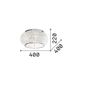 Preview: Ideal Lux PASHA Deckenleuchte E14 6-fach ⌀400mm dimmbar Gold 100807