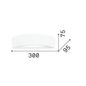 Preview: Ideal Lux SODA Wandleuchte E14 dimmbar Weiss 105710