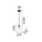Preview: Ideal Lux EDISON E27 Pendelleuchte 8W ⌀125mm dimmbar Weiss warmweiss 113302