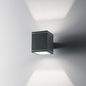Preview: Ideal Lux SNIF SQUARE Wandleuchte G9 dimmbar Anthrazit IP44 121963