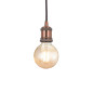 Preview: Ideal Lux FRIDA Pendelleuchte E27 ⌀90mm dimmbar Kupfer 122106