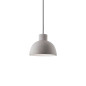 Preview: Ideal Lux OIL Pendelleuchte E27 ⌀205mm dimmbar Beton 129082