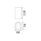 Preview: Ideal Lux APOLLO LED Wandleuchte 2x 2x6W Schwarz IP44 neutralweiss 137391