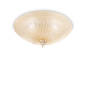 Preview: Ideal Lux SHELL Deckenleuchte E27 4-fach ⌀500mm dimmbar Amber 140186