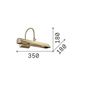 Preview: Ideal Lux RETRO Wandleuchte E14 2-fach dimmbar Brüniert 144917
